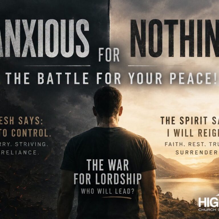Be Anxious for Nothing